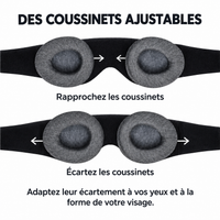 Masque de sommeil 3D à mémoire de forme – Cabine A1