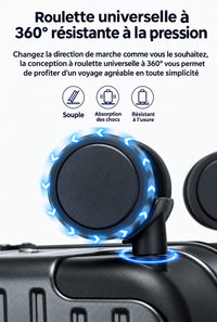 Valise rigide ouverture frontale à roulettes 360° – Cabine A1